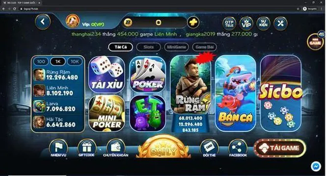 Giao diện game B79 Club