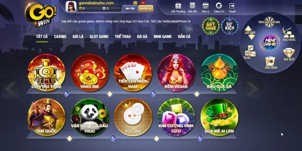 Kho game đa dạng GOWIN