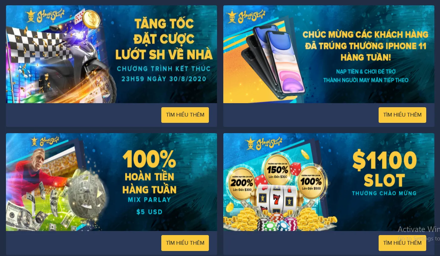 Các khuyến mãi tại HappiStar