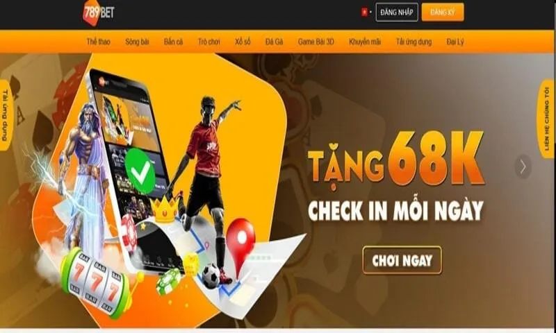 Tặng 68k check in tại 789Bet