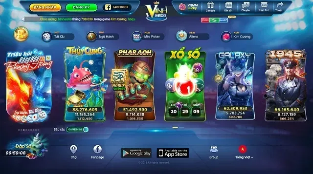 Kho game Bắn cá Vinh Club