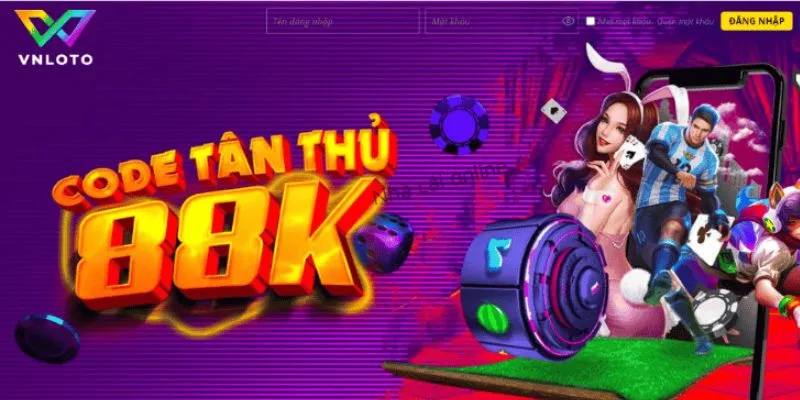 Vnloto tặng code tân thủ