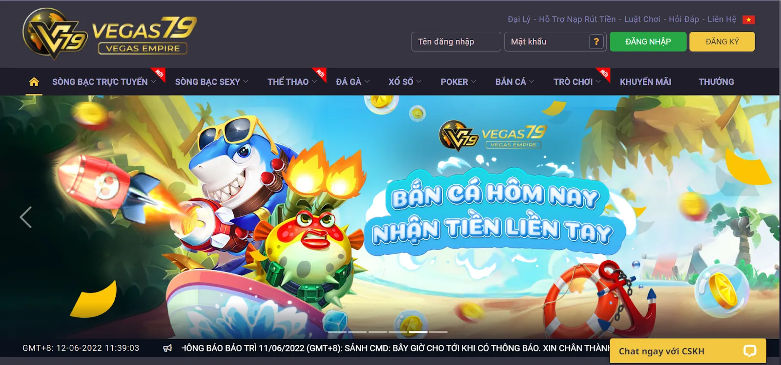 Thông tin cổng game Vegas79