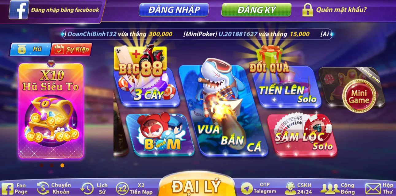 Cổng game bài đổi thưởng Big88