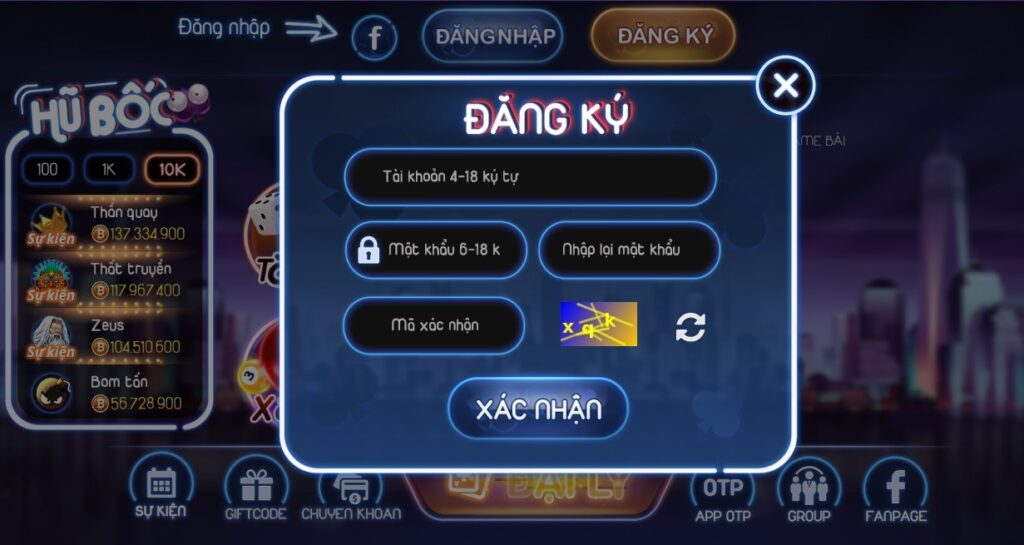 Lưu ý nhập thông tin chính xác khi đăng ký tài khoản game