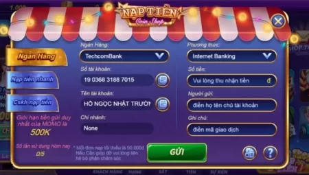 Nạp tiền V99 Win để tham gia cá cược ngay và luôn nhé