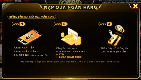 Nạp rút tiền GO88 qua banking cực tiện lợi