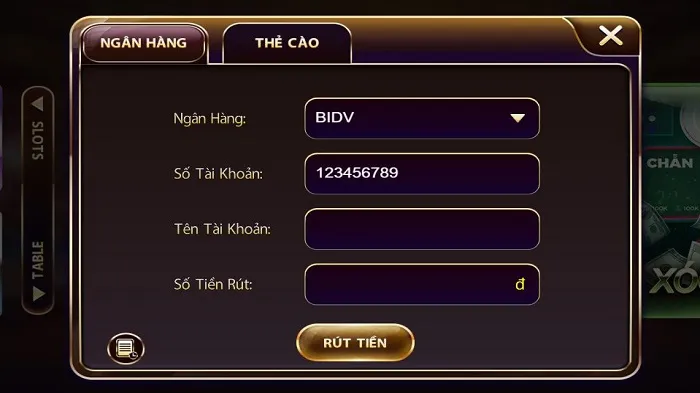 Nạp rút tiền Nhất Vip