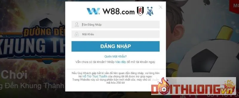 đăng nhập w88