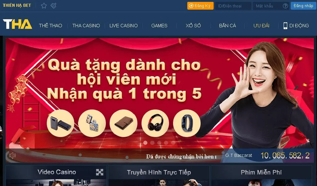 Đăng nhập thien ha bet