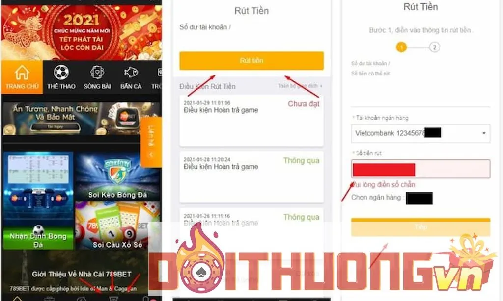 Rút tiền 789bet