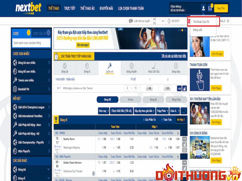 nạp tiền nextbet